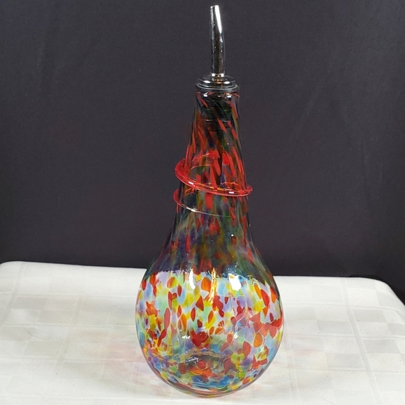 Blown Glass Olive Oil Decanter - Picture 3 of 5